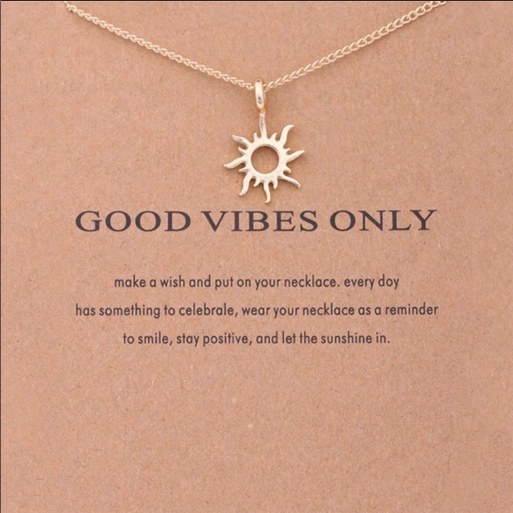 Good vibes only necklace